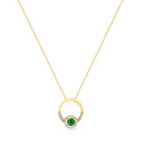 Emerald Marquise and Diamond Convertible Ring/Pendant, 18K