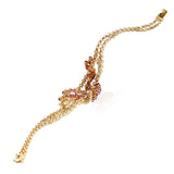 1970s French Ruby and Diamond Bracelet by Vassort and Gerard, 18K Yellow Gold