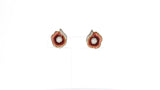 Fabergé Floral Enamel and Diamond Earrings, 18 Karat Yellow Gold