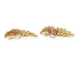 Boucheron Ruby and Diamond Day & Night Earrings, 18k