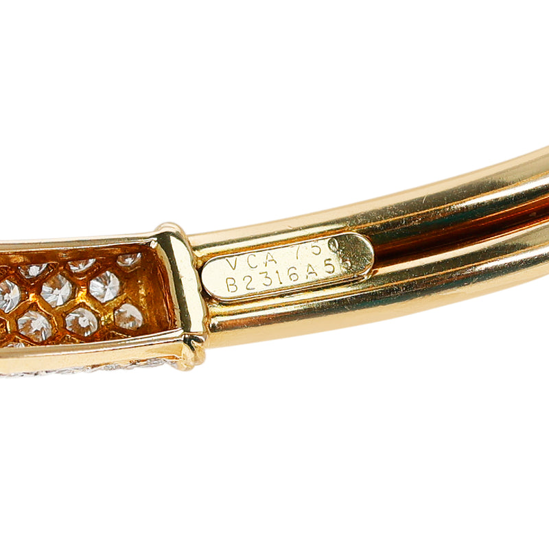 Van Cleef & Arpels Gold and Diamond Bangle, 18k