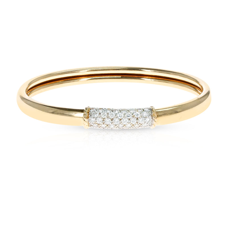 Van Cleef & Arpels Gold and Diamond Bangle, 18k