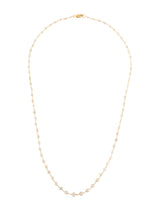 Gray Diamond Bead Necklace, 18K Yellow