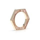 Hexagonal-Cut Malachite Convertible Ring and Pendant, 18k