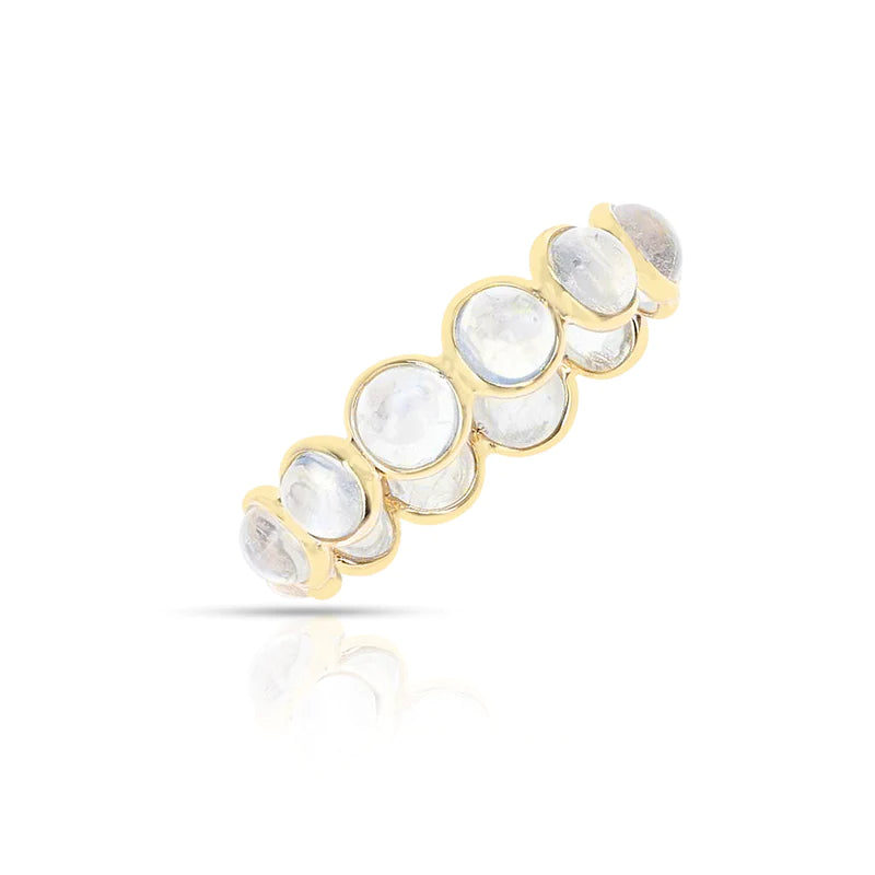 Round Cabochon Band, Yellow Gold