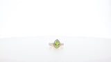 Pear Shape Peridot and Diamond Convertible Ring/Pendant, 18K