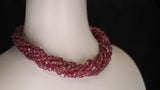 Genuine & Natural Plain & Smooth Tourmaline Tumbled Beads Choker Necklace