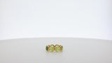 Large Peridot and Gold Band, 18K