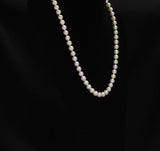 8MM Pearl Beads Necklace with Pearl Clasp