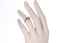 Chaumet, Paris Sapphire and Diamond Ring, 18 Karat Yellow Gold