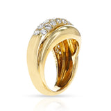 French Van Cleef & Arpels Gold and Diamond Cocktail Ring
