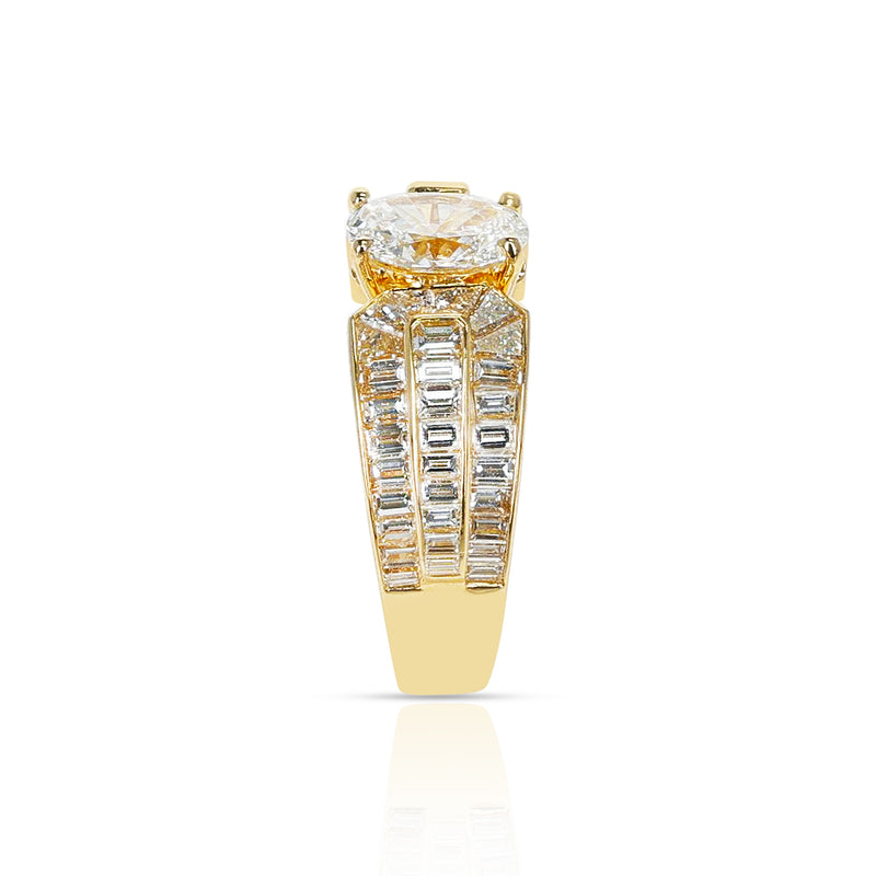 Van Cleef & Arpels GIA Certified Oval 1.01 ct. F VVS1 Diamond Engagement Ring, 18K