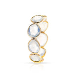 Moonstone Cut Eternity Band, 18K