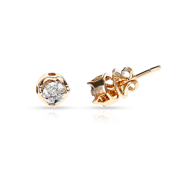 Diamond Studs in Gold, 18K