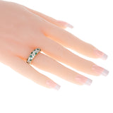 Cartier French Round Emerald and Diamond Ring, 18K