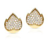 Van Cleef & Arpels Leaf Earrings with 5 cts. Diamonds, 18K