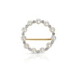 Victorian Natural Pearl and Diamond Brooch