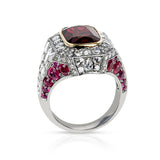 5.22 ct. Unheated Vivid Red Burma Spinel Ring, 18k