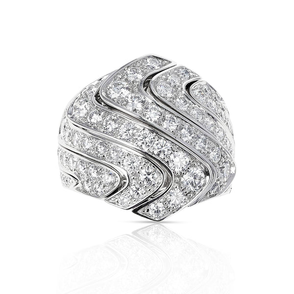 Cartier 4 ct. Round Diamond Cocktail Ring, 18K Gold