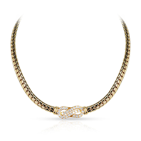 Van Cleef & Arpels Yellow Gold and Diamond Necklace, 18k