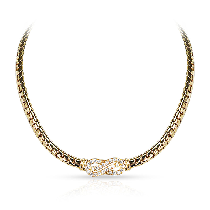 Van Cleef & Arpels Yellow Gold and Diamond Necklace, 18k