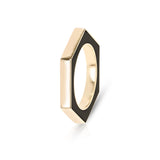 Hexagonal-Cut Black Onyx Convertible Ring and Pendant, 18k