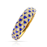 Van Cleef & Arpels Lapis Lazuli and Diamond Bangle, 18k