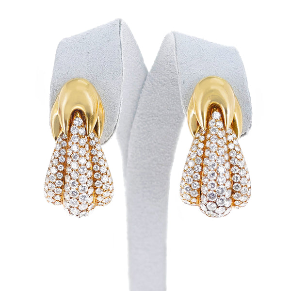 Van Cleef & Arpels Large Cocktail Diamond Earrings