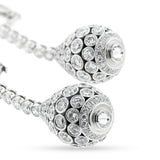 French Cartier Diamond Dangling Drop Earrings, 18k