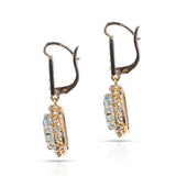 Aquamarine and Diamond Dangle Earrings, 18k