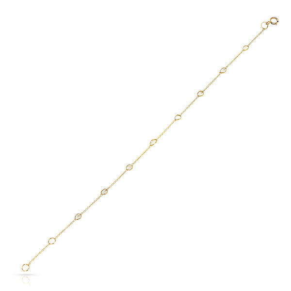 Diamond Slices Bracelet, 18K