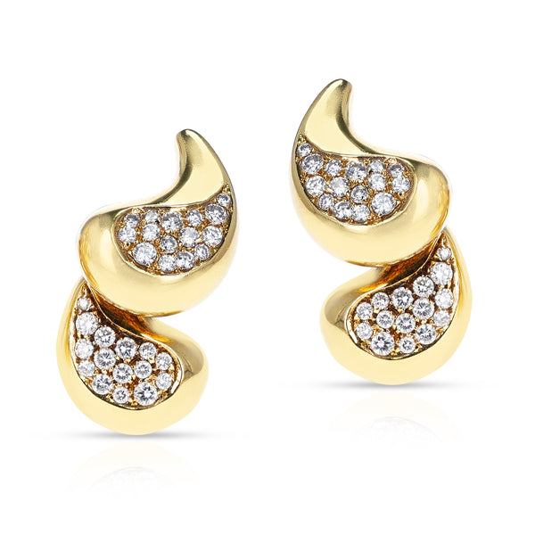 Marina B Diamond and Gold Earrings, 18k