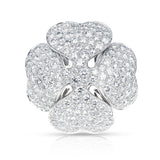 Cartier Anniversary Edition Clover Diamond Earrings, Part of Set