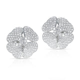 Cartier Anniversary Edition Clover Diamond Earrings, Part of Set