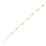 Opal Rectangular shape Bracelet, 18k Yellow Gold