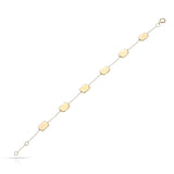 Opal Rectangular shape Bracelet, 18k Yellow Gold