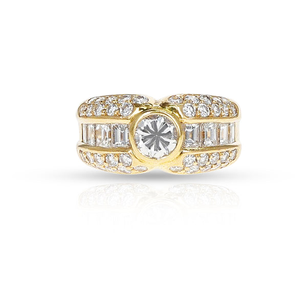 Cartier 0.45 ct. Brilliant Cut Diamond Ring, 18k