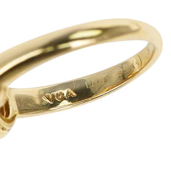 Van Cleef & Arpels Coral Bow and Diamond Ring, 18k