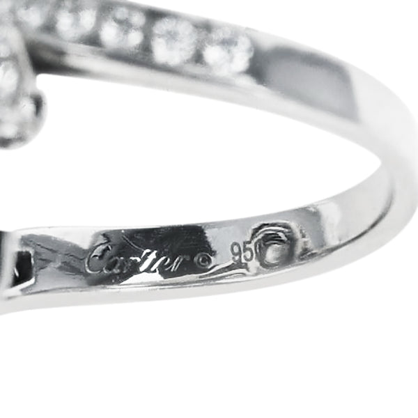 Cartier Double Diamond Ring Cocktail Ring, Platinum
