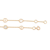 Diamond Slices Single-Line 18k Yellow Gold Adjustable Bracelet