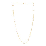 Mixed Cut Diamond Slices Necklace, 18k
