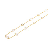 Mixed Cut Diamond Slices Necklace, 18k