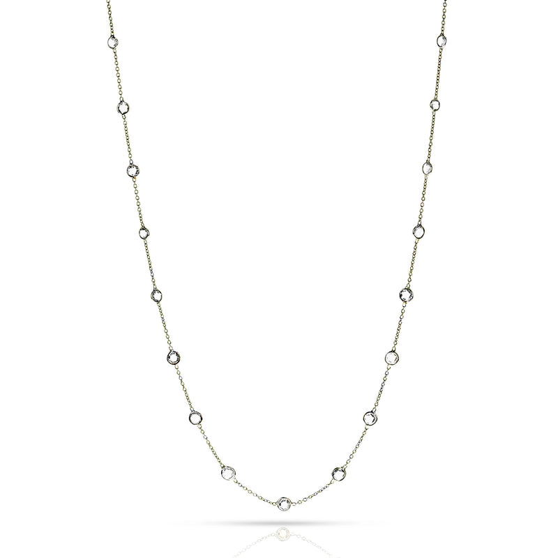 Round Diamond Rose-Cut Necklace, 18k