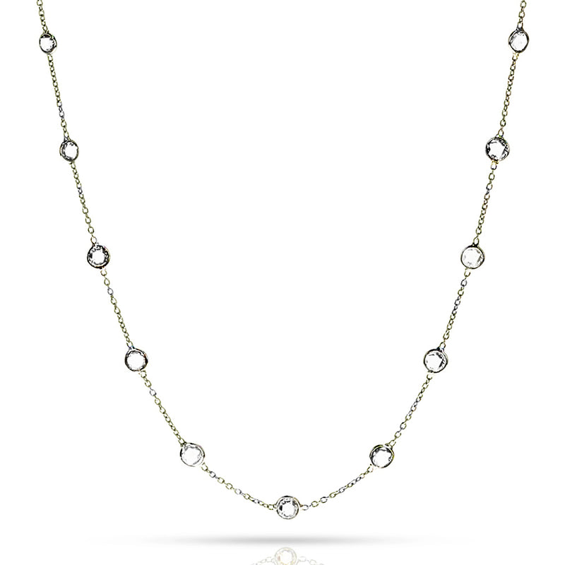 Round Diamond Rose-Cut Necklace, 18k