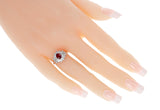 GIA Certified 1.01 ct. Pigeon Blood Burma Ruby and Diamond Ring, Platinum