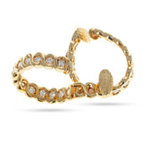 Van Cleef & Arpels Diamond and Gold Hoop Earrings