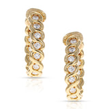 Van Cleef & Arpels Diamond and Gold Hoop Earrings