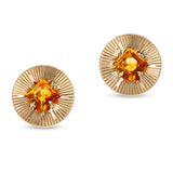 Retro Tiffany & Co. Citrine Earrings 14K Yellow Gold