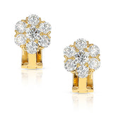 Van Cleef & Arpels 1.50 carats Round Diamond Fleurette Earrings, 18K Yellow Gold