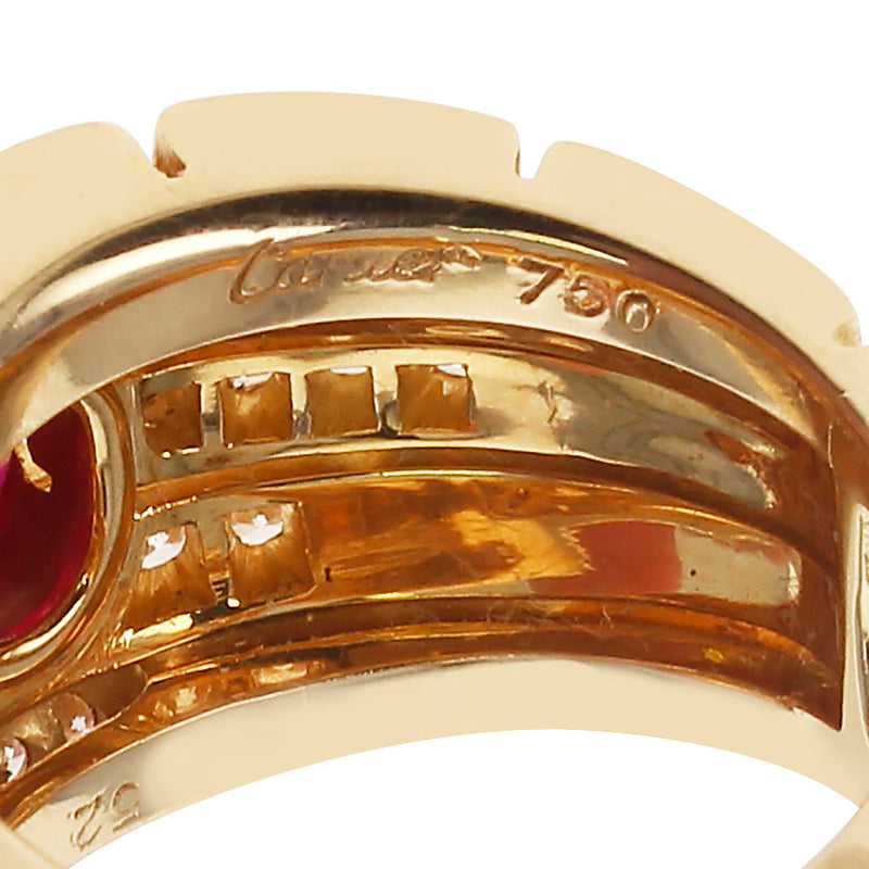 Cartier Pre-Owned Cartier C de Cartier Diamond Ring in 18K White Gold 0.1  CTW 112532 - Jomashop